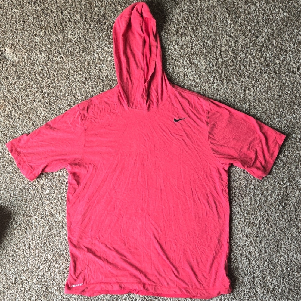 Nike Bright Pink Hooded Tee
